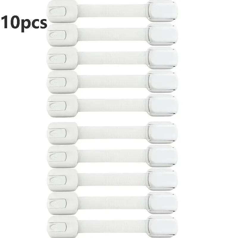 Baby Safe Straps Baby Safety Lock Drawer Child Safety Cabinet Locks Adhesive Cabinet Drawer Door Latches