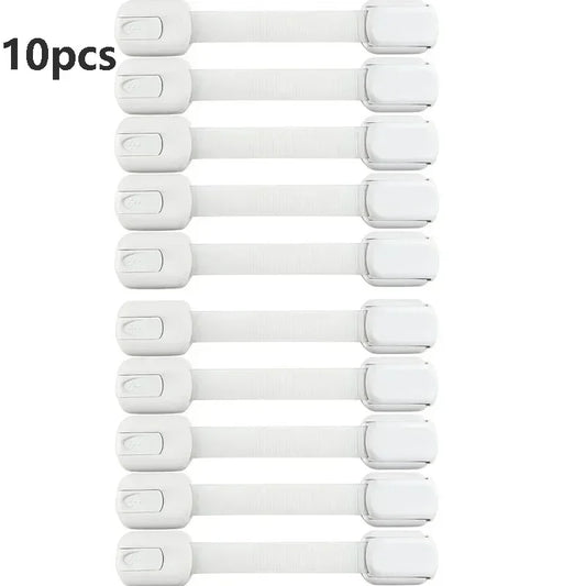 Baby Safe Straps Baby Safety Lock Drawer Child Safety Cabinet Locks Adhesive Cabinet Drawer Door Latches